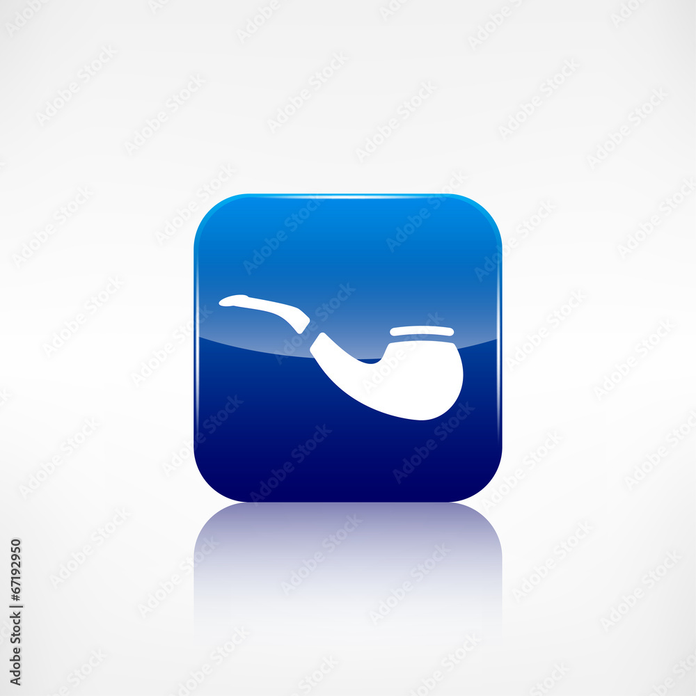 tobacco pipe icon, hipster style, flat design tobacco pipe icon, hipster style, flat design