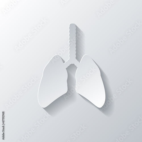 Human lung icon. Medical background. Health care