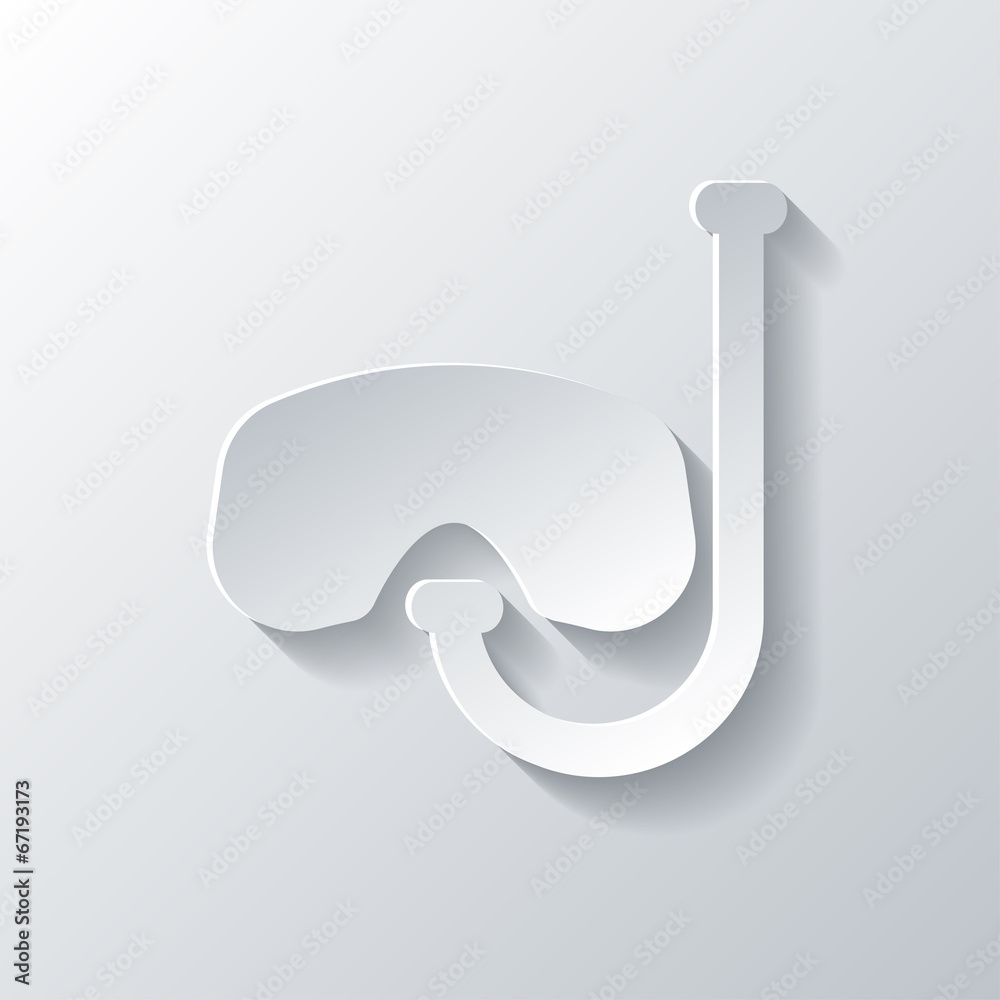 Snorkel and mask for diving icon Snorkel and mask for diving icon
