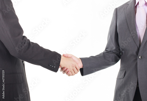handshake Isolated On White Background