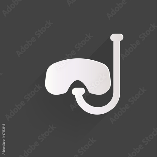 Snorkel and mask for diving icon