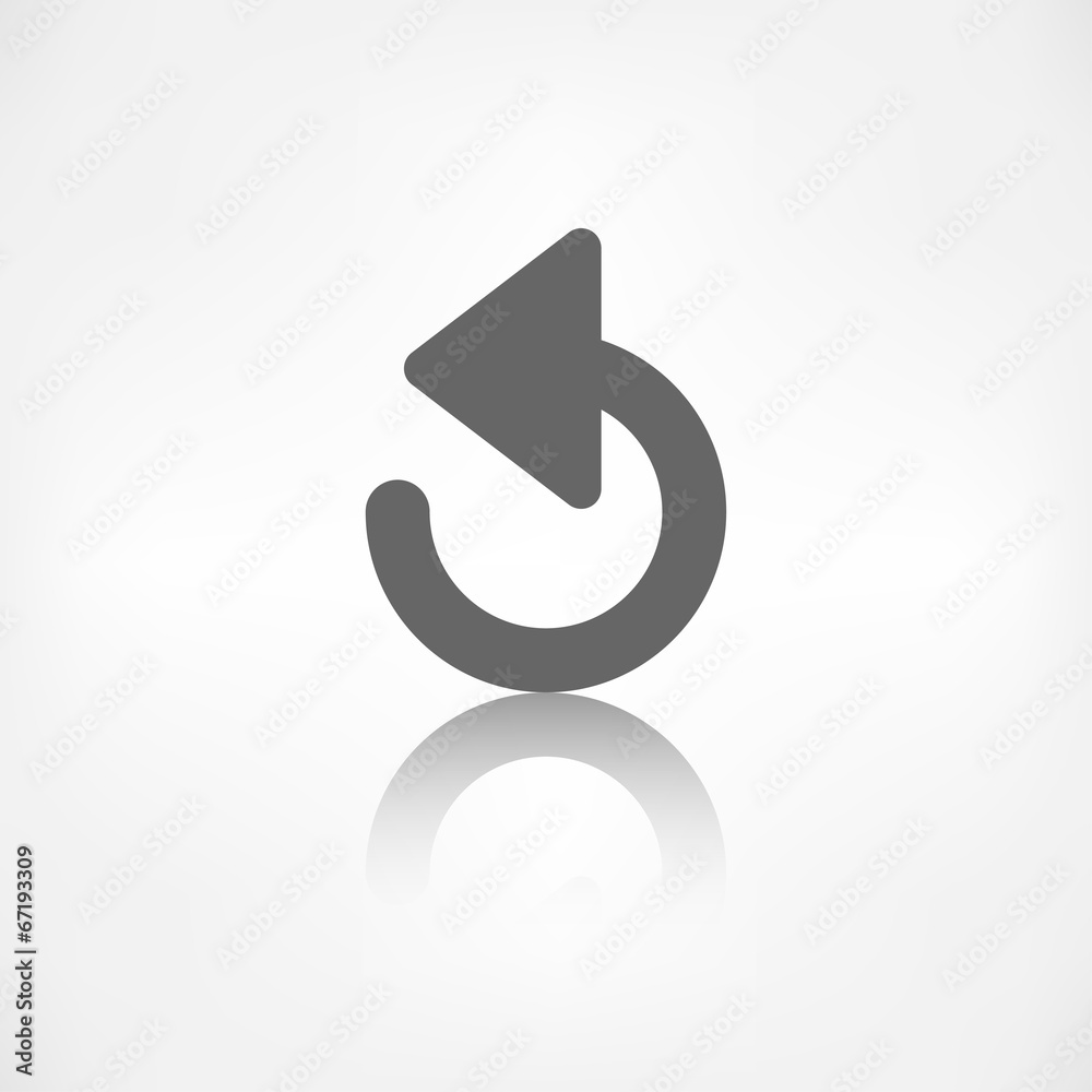 Undo icon, back arrow symbol Undo icon, back arrow symbol