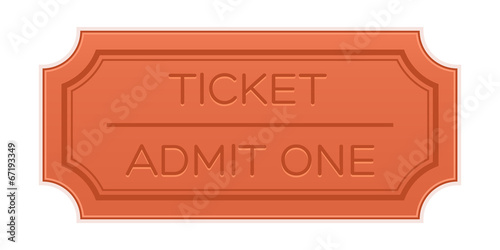 Vintage Simple ticket