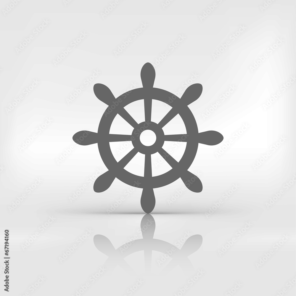 Obraz premium Wheel web icon.