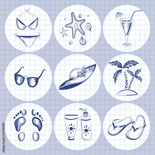 Summer elements for your design