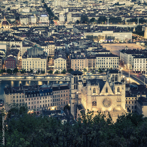 View of Lyon city photo