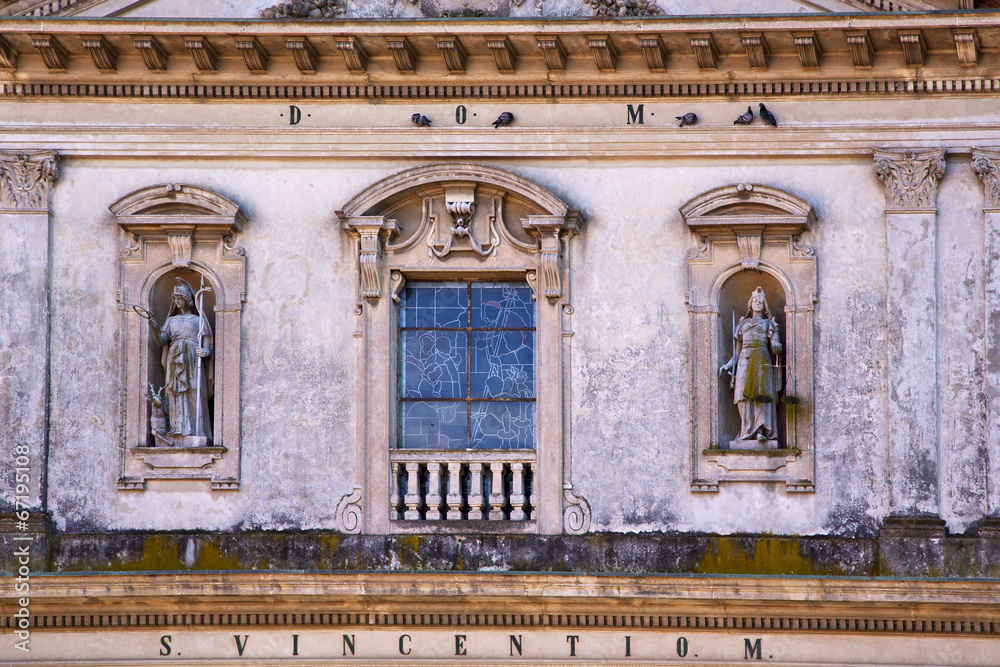 caronno varesino cross church varese italy wall in the