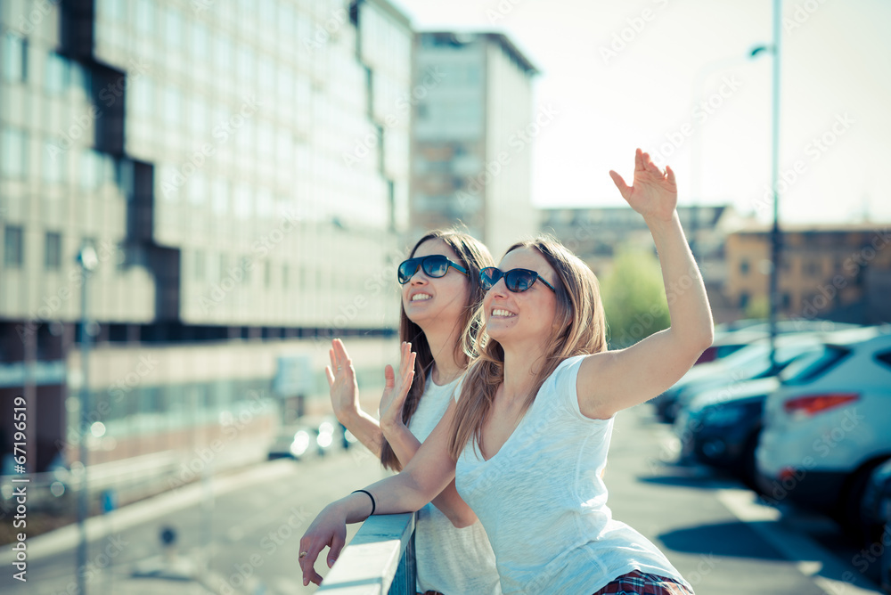 Fototapeta premium two beautiful young women