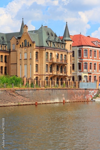 Wroclaw, Poland - Odra river architecture