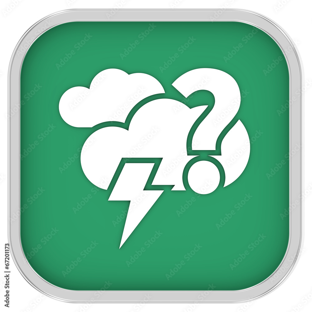Likely mainly cloudy with possibility of lightning sign Likely mainly cloudy with possibility of lightning sign