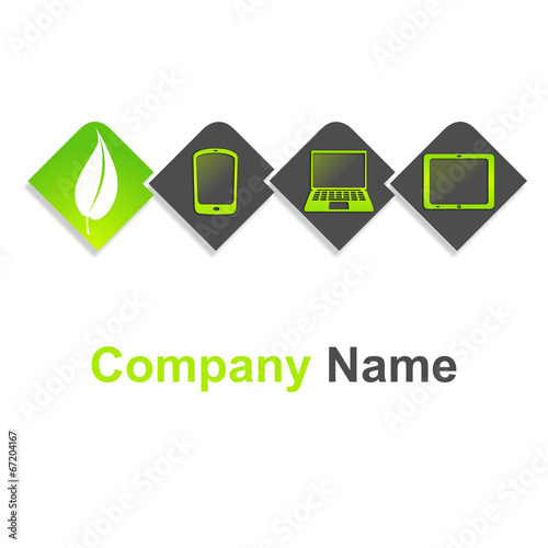 logo tablette numérique ordinateur portable téléphonie