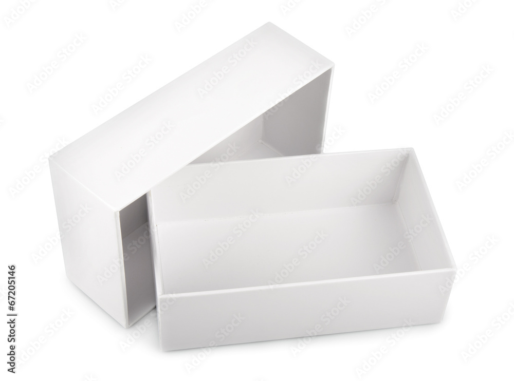 white blank box isolated on white background white blank box isolated on white background