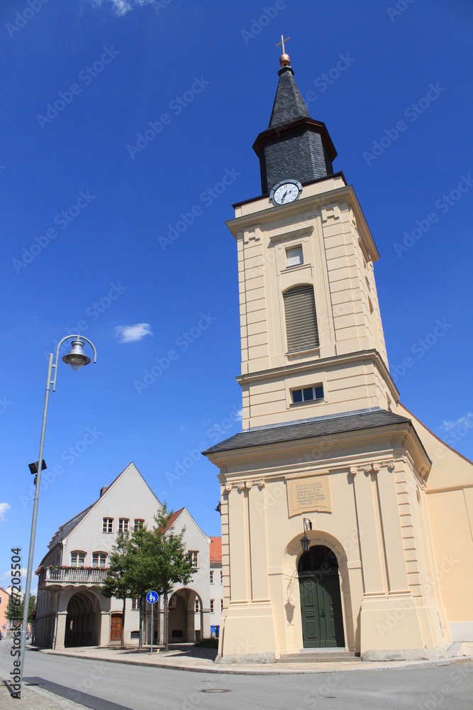 St. Marienkirche und Rathaus in Trebbin
