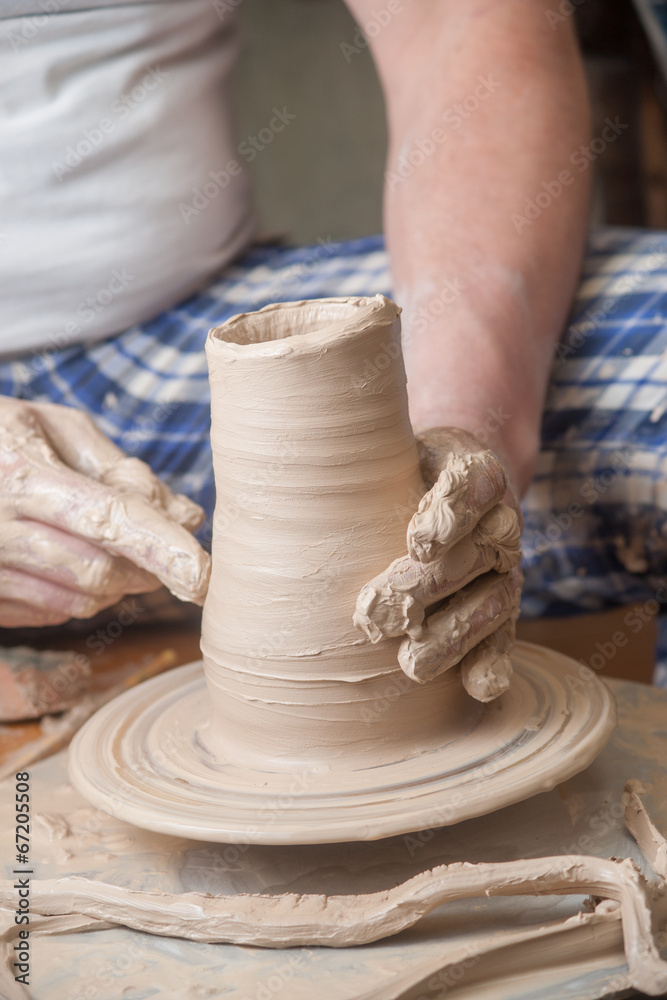 Hands of a potter