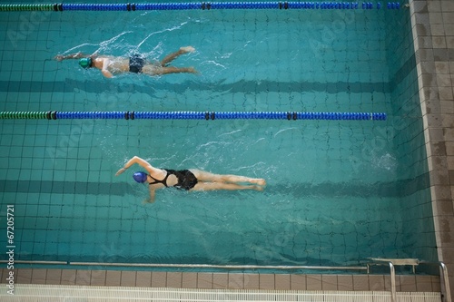 Man and woman swimming in the pool © WavebreakmediaMicro