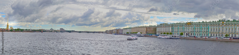 panorama of Neva river