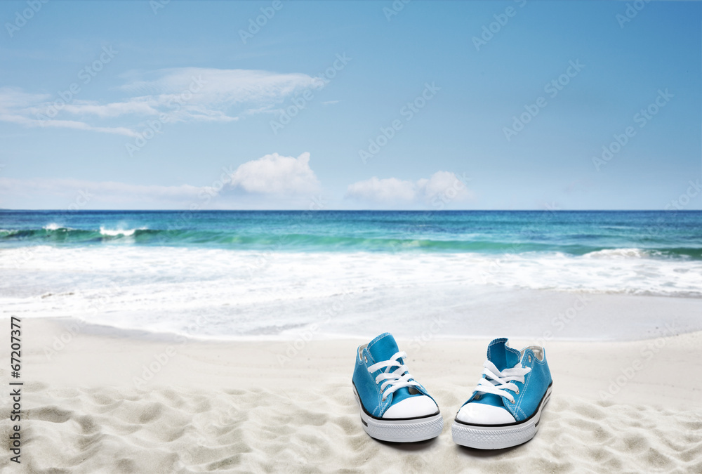 Schuhe am Strand