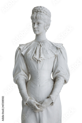 фотографія Isolated statue of Empress Elisabeth II from Austria in Corfu at