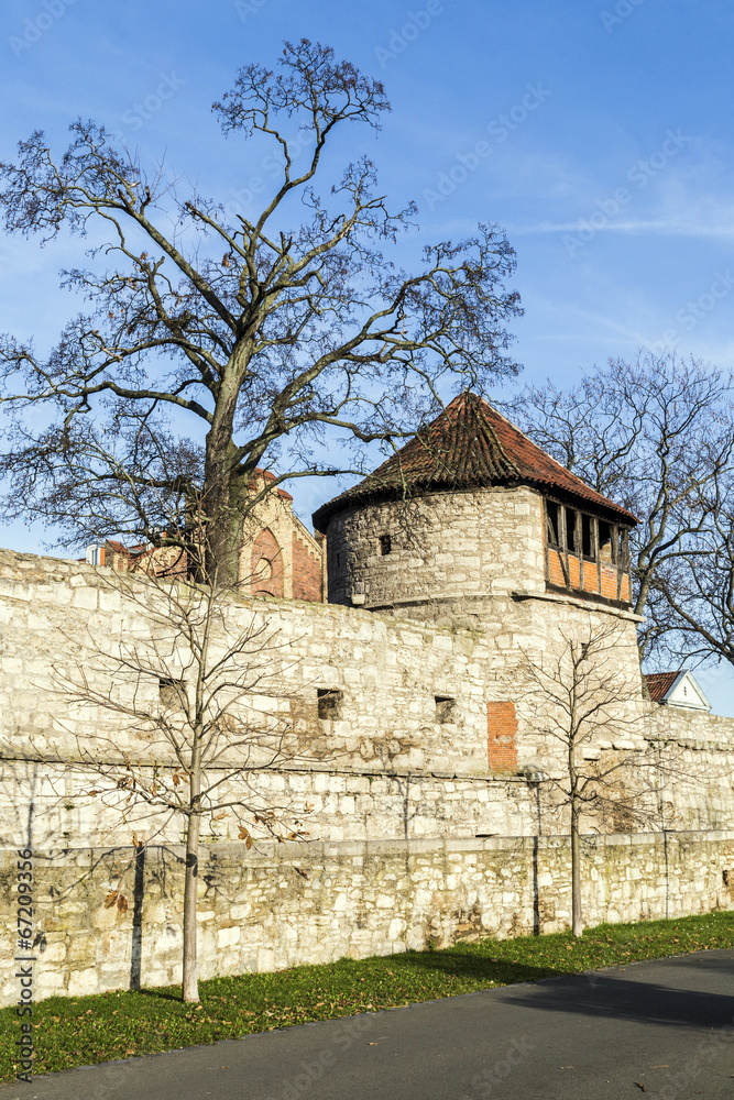 tower of old city wall in Muehlheim