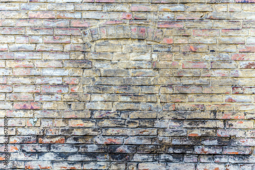 pattern of old historic brick wal photo