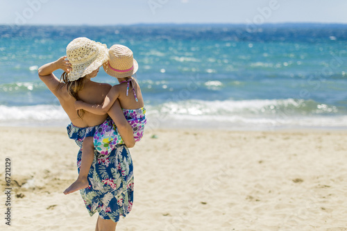 Mother and daughter on the ...