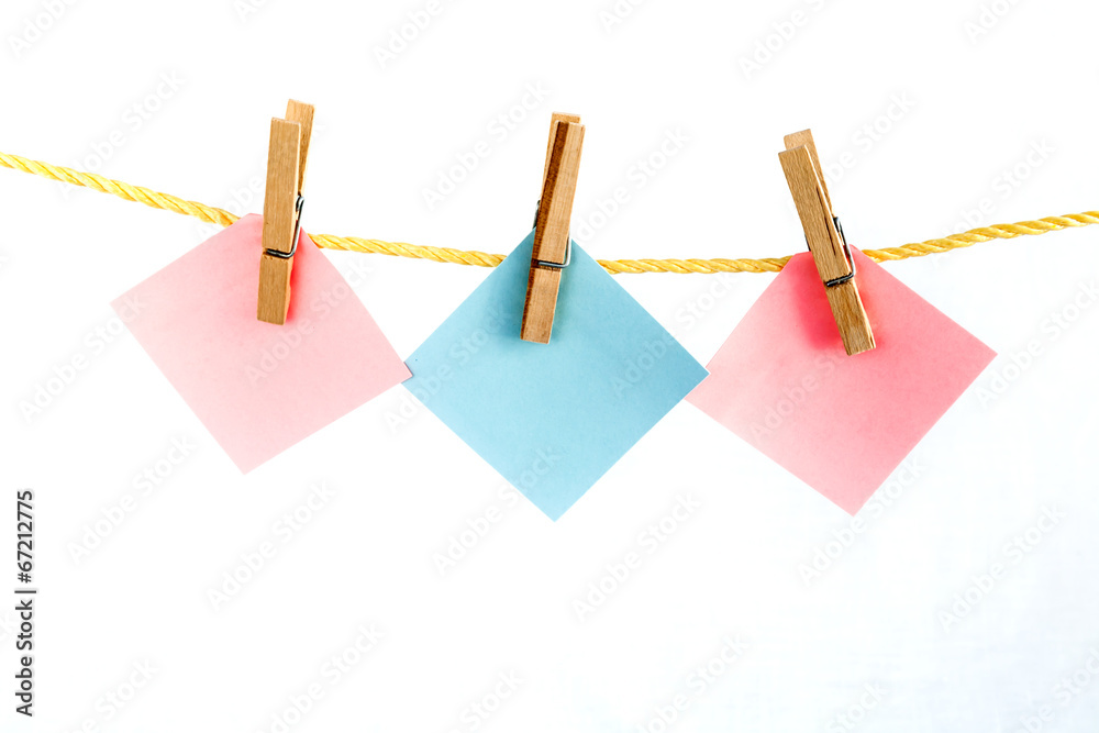 Note colored paper Note colored paper
