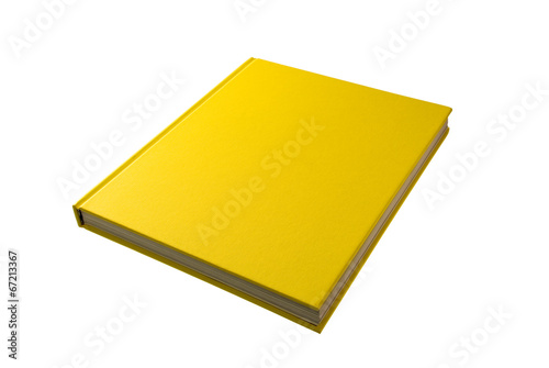 Yellow book isolated on white #1.