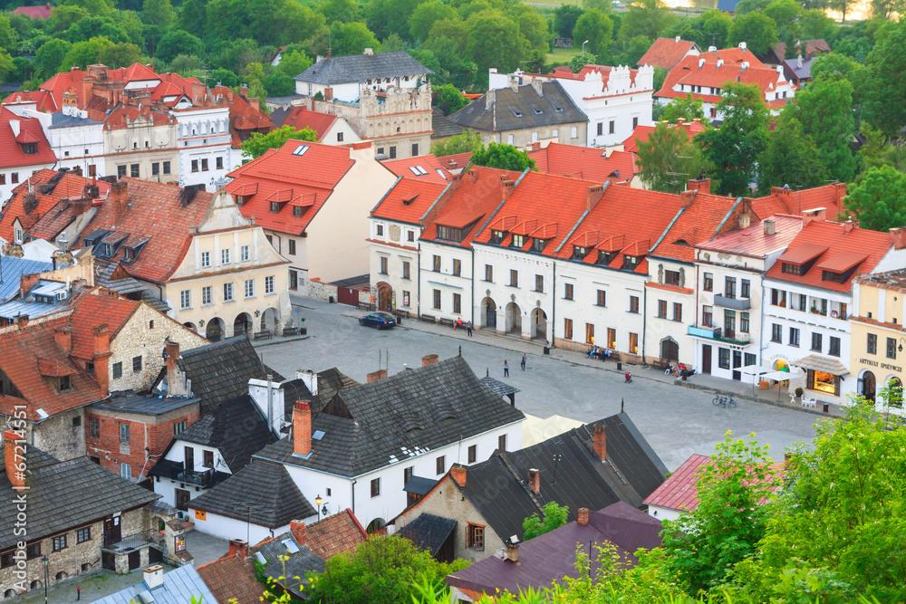 aerial view, Kazimierz Dolny, Poland