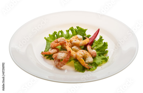 Unshelled king prawn