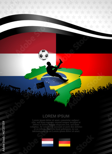 plakat fussball niederlande-deutschland I
