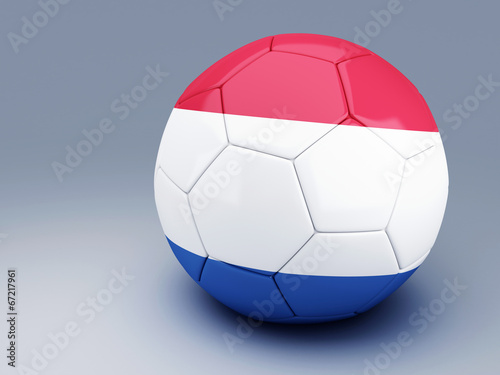 soccer ball with netherlands flag