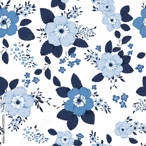 Obraz na plátně Shabby chic rose background