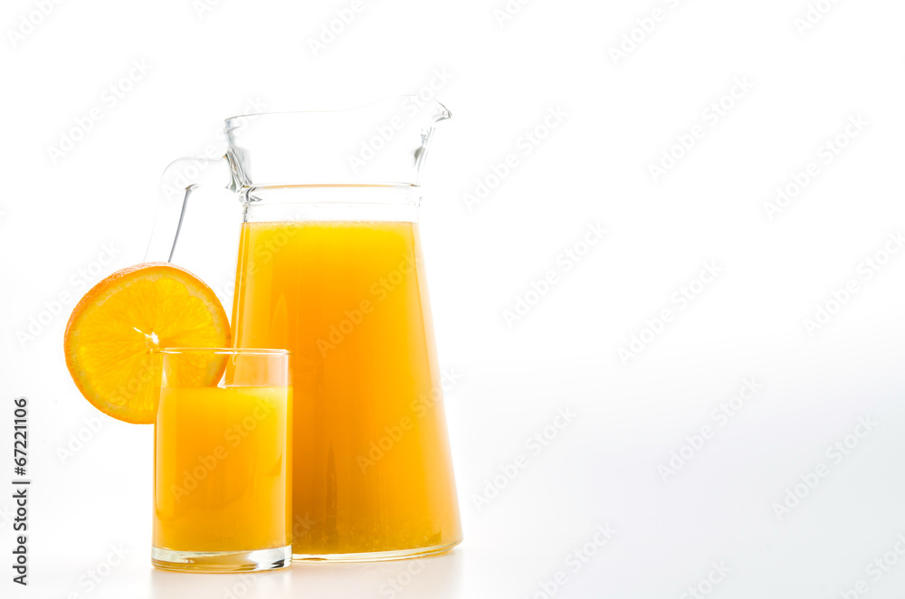 Orange juice glass Orange juice glass