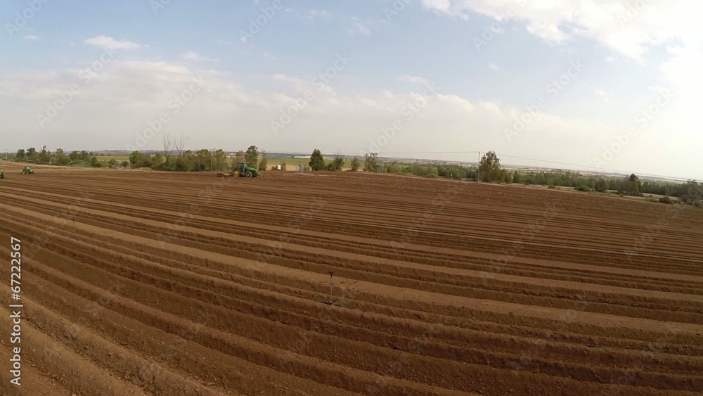 Flight over Potato field Flight over Potato field