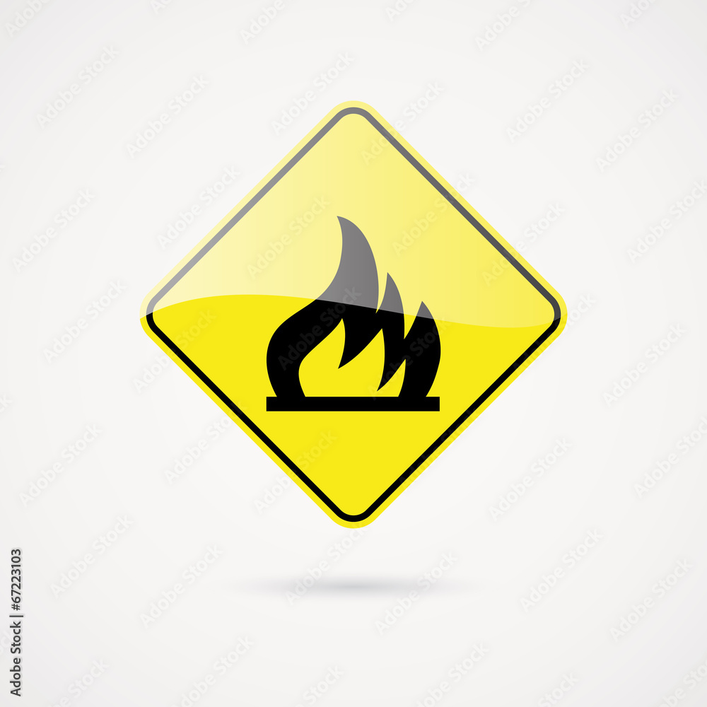 abstract danger signal on a white background abstract danger signal on a white background