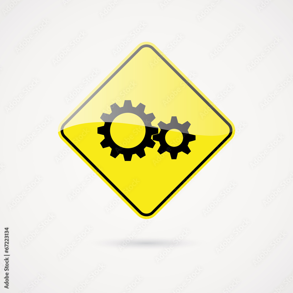 abstract danger signal on a white background abstract danger signal on a white background