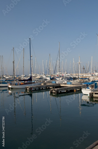 Утро в гавани Ларнаки. Кипр