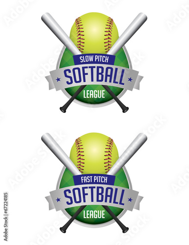 Softball League Emblems