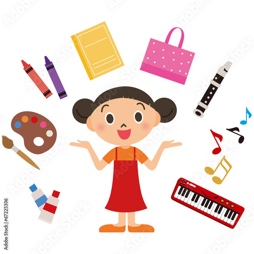 子供　学習　女の子