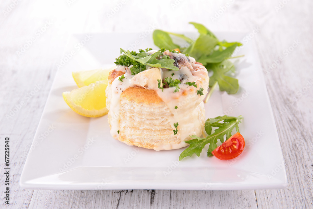 puff pastry filling with mushroom and chicken puff pastry filling with mushroom and chicken