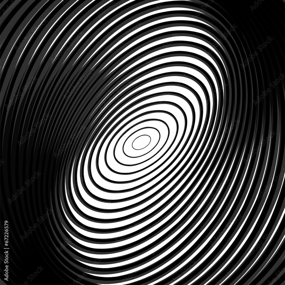 Design monochrome whirl circular motion background