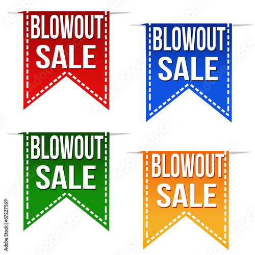 Blowout sale ribbons