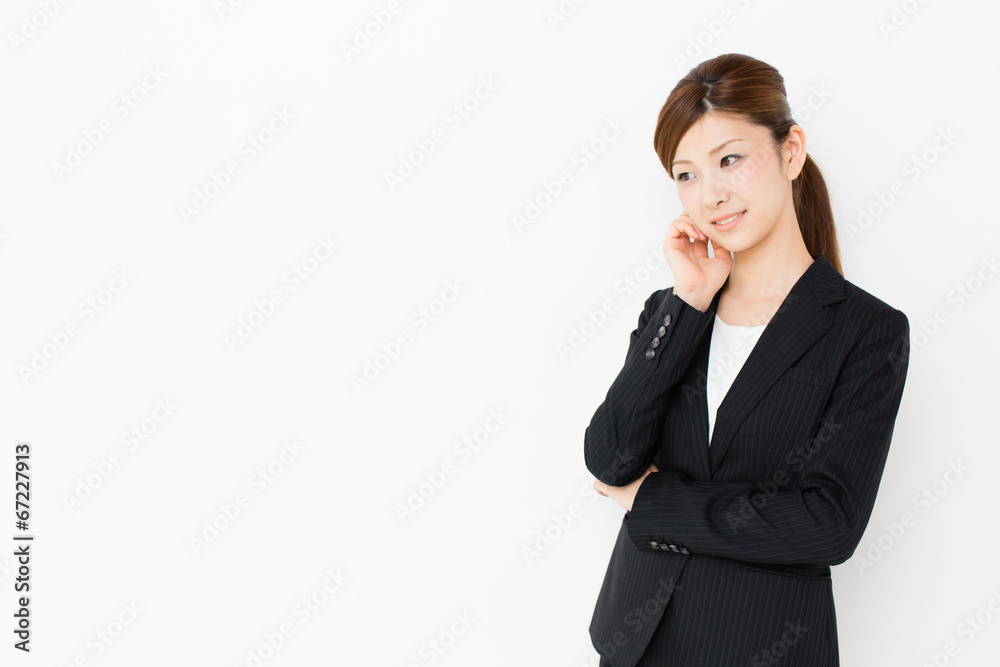 asian businesswoman on white background asian businesswoman on white background