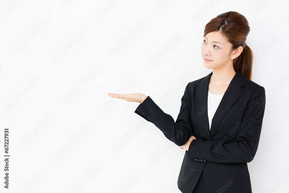 asian businesswoman on white background asian businesswoman on white background