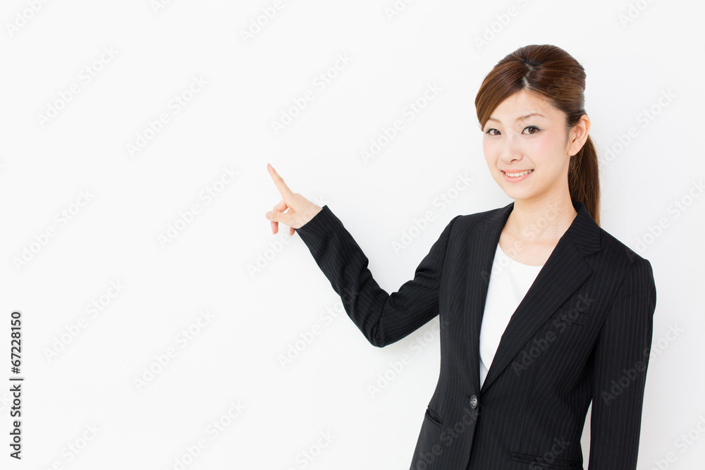 asian businesswoman on white background asian businesswoman on white background