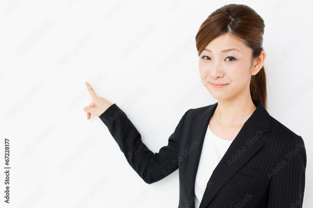 asian businesswoman on white background asian businesswoman on white background