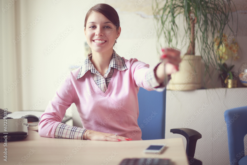 Business woman in her office Business woman in her office