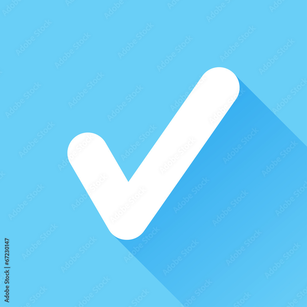 Flat check mark symbol Flat check mark symbol