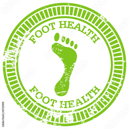 foot health rubber stamp