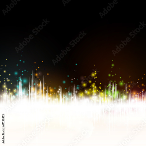 Vector illustration of a music equalizer wave